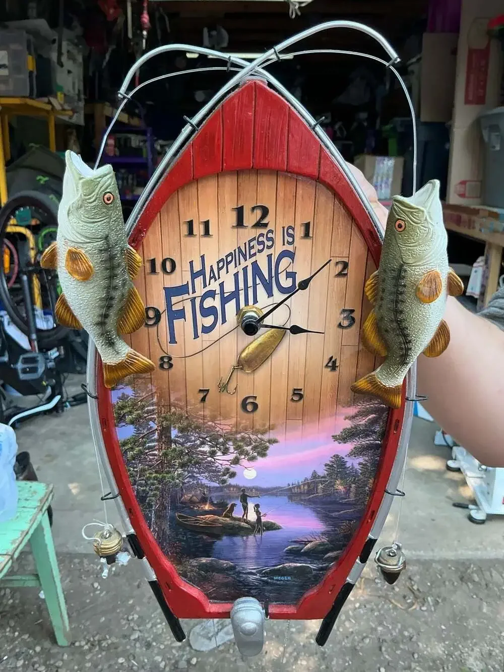 The Bradford Exchange Lakeside Memories Wall Clock by James Meger